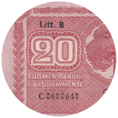 20 Markkaa 1918-1993